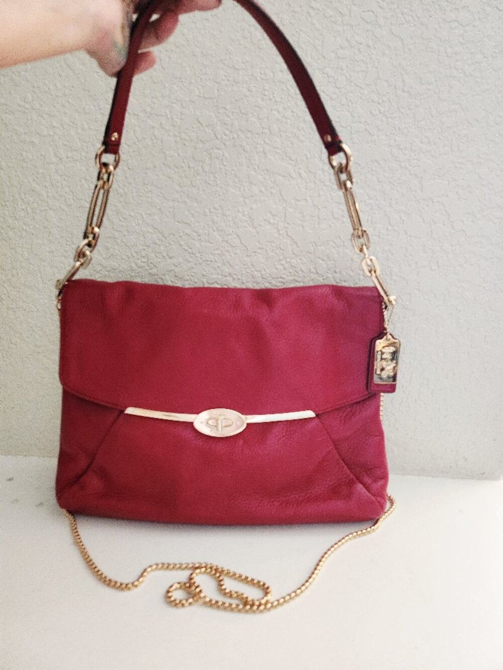 Euc Coach Madison Leather Shoulder Bag Purse